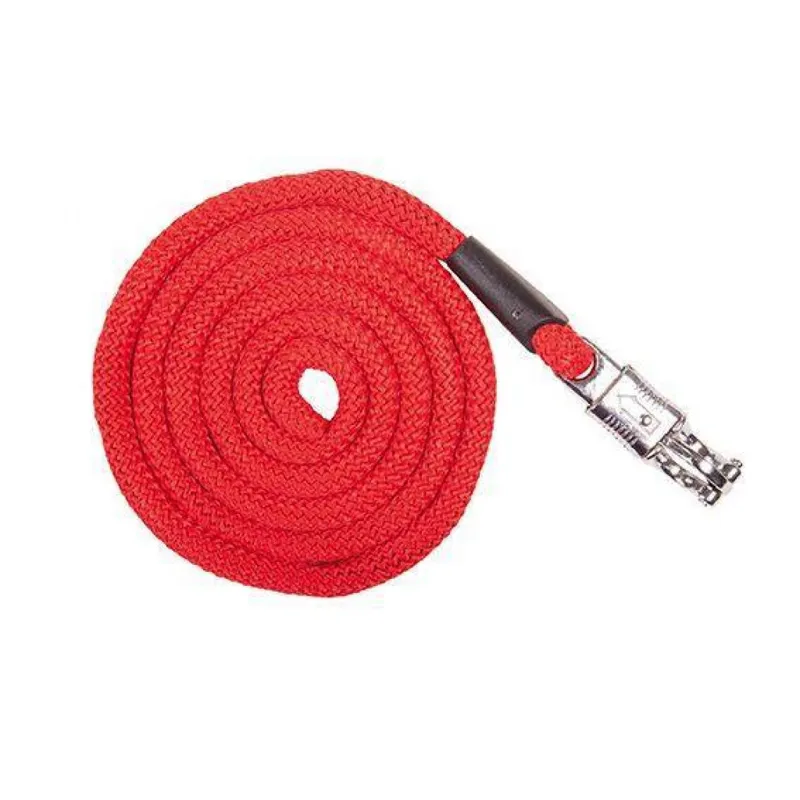 HKM Leadrope with Panic Clip in Red